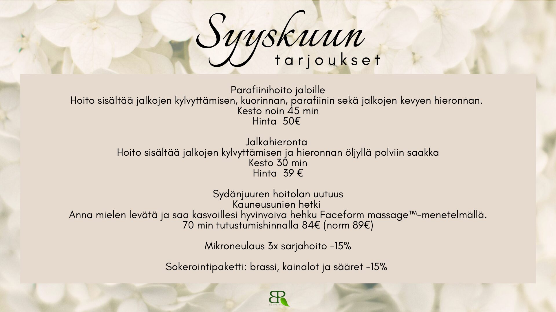 syyskuun tarjoukset