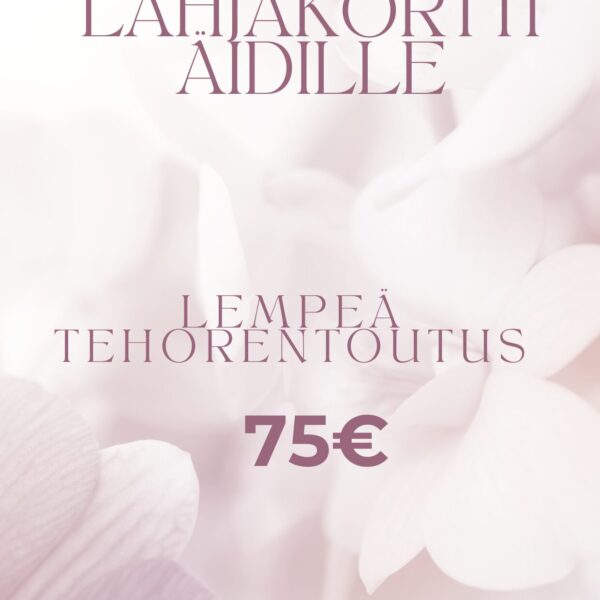 Lempeä tehorentoutus 75min -lahjakortti